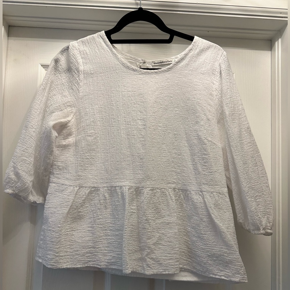 Abercrombie & Fitch | white top | size Large